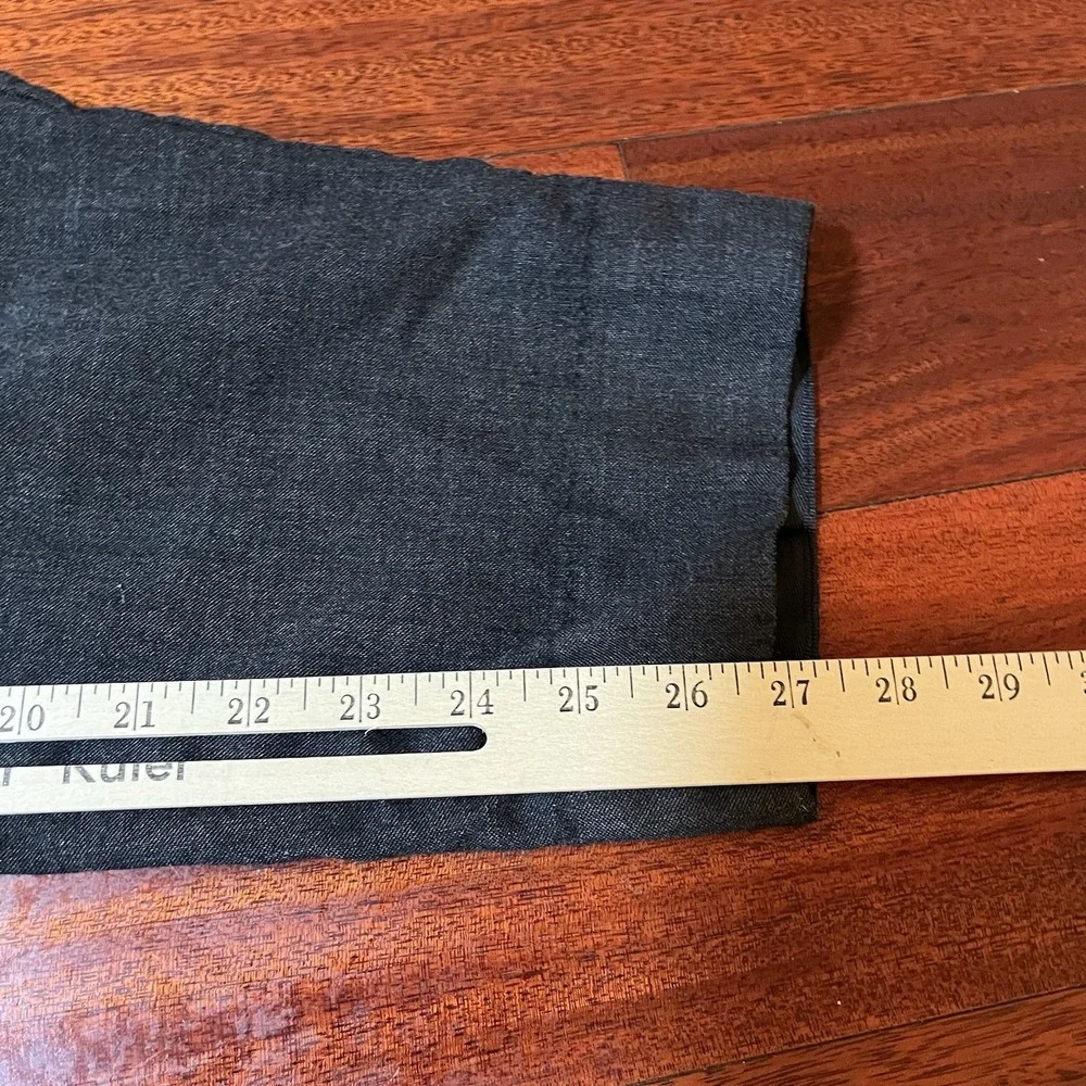 Suitsupply Pants Mens 36x27 Gray Wool Vitale Barberis Canonico Trousers Preppy